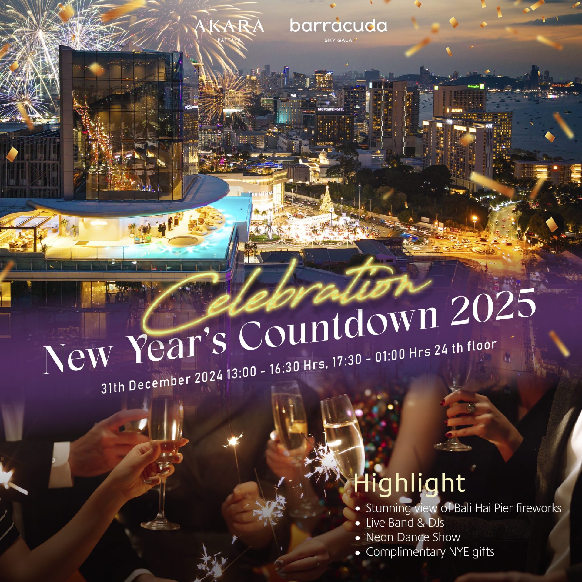 Akara Pattaya NEW Year's Countdown 2025